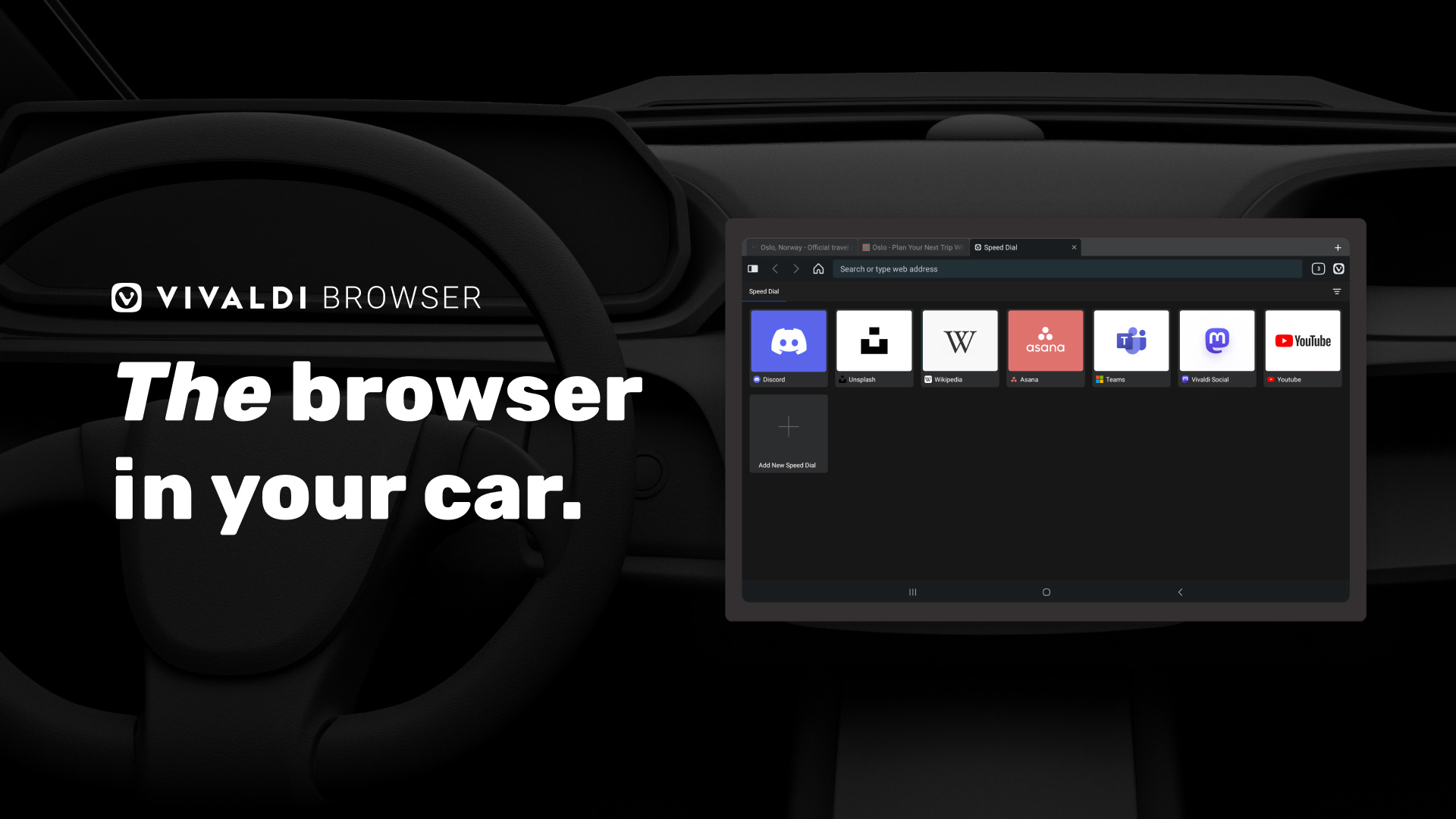 Vivaldi for Android Automotive  A full-scale web browser in your car
