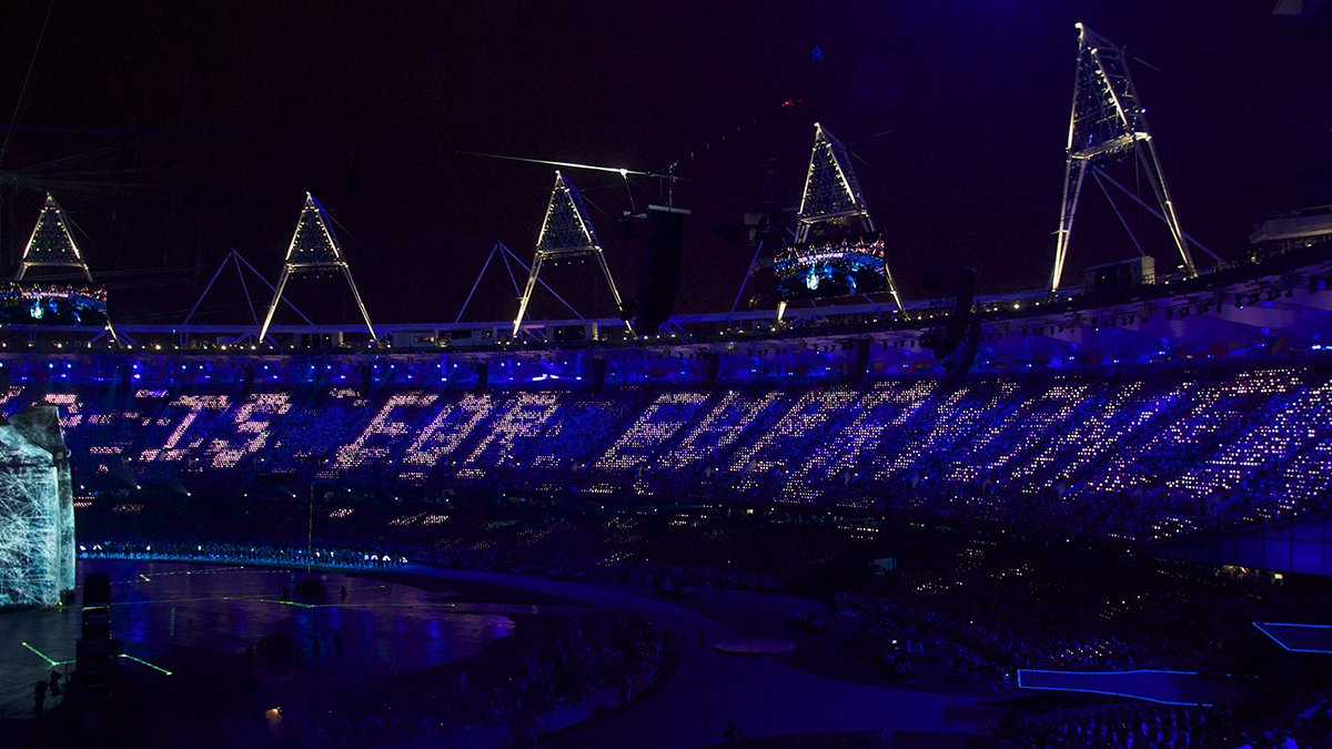 Tim Berners-Lee's tweet 'This is for everyone' at the 2012 Summer Olympics opening ceremony