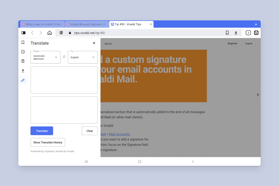 Vivaldi Browser Powerful Personal And Private Web Browser