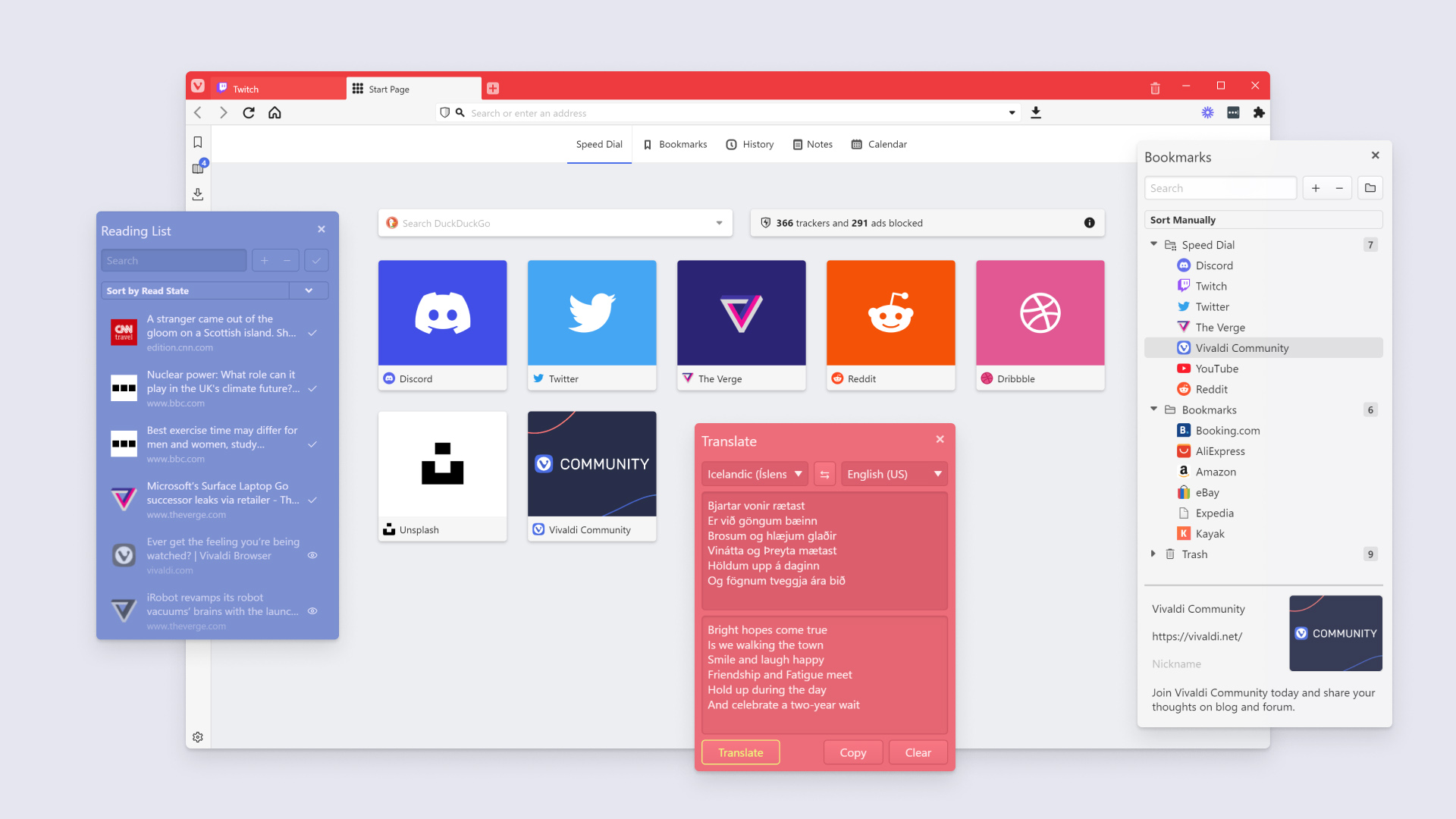 Vivaldi Browser On Desktop Available On Windows MacOS And Linux