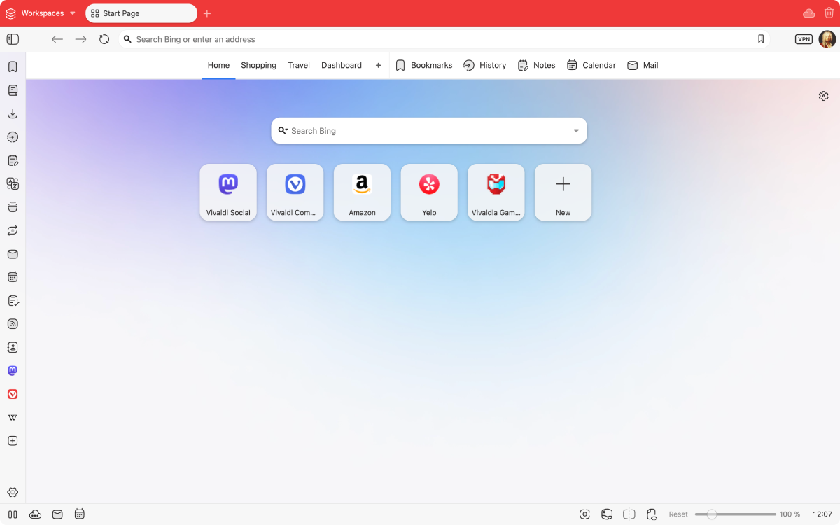 Vivaldi Browser on Desktop | Available on Windows, macOS, and Linux