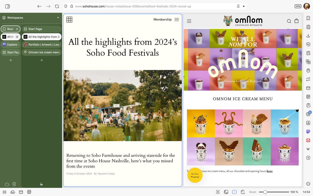 Vivaldi Browser on Desktop | Available on Windows, macOS, and Linux