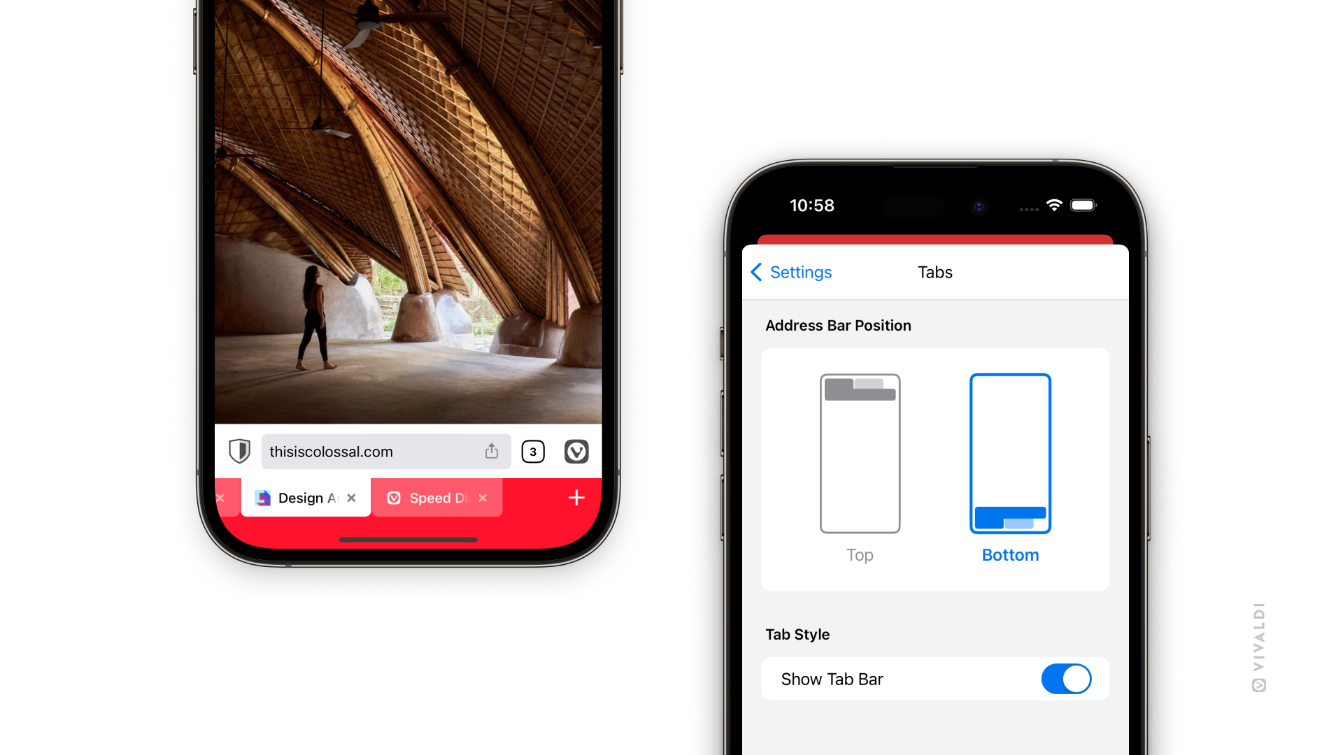 Vivaldi для iOS представляет панель адреса внизу и обои стартовой страницы  | Браузер Vivaldi