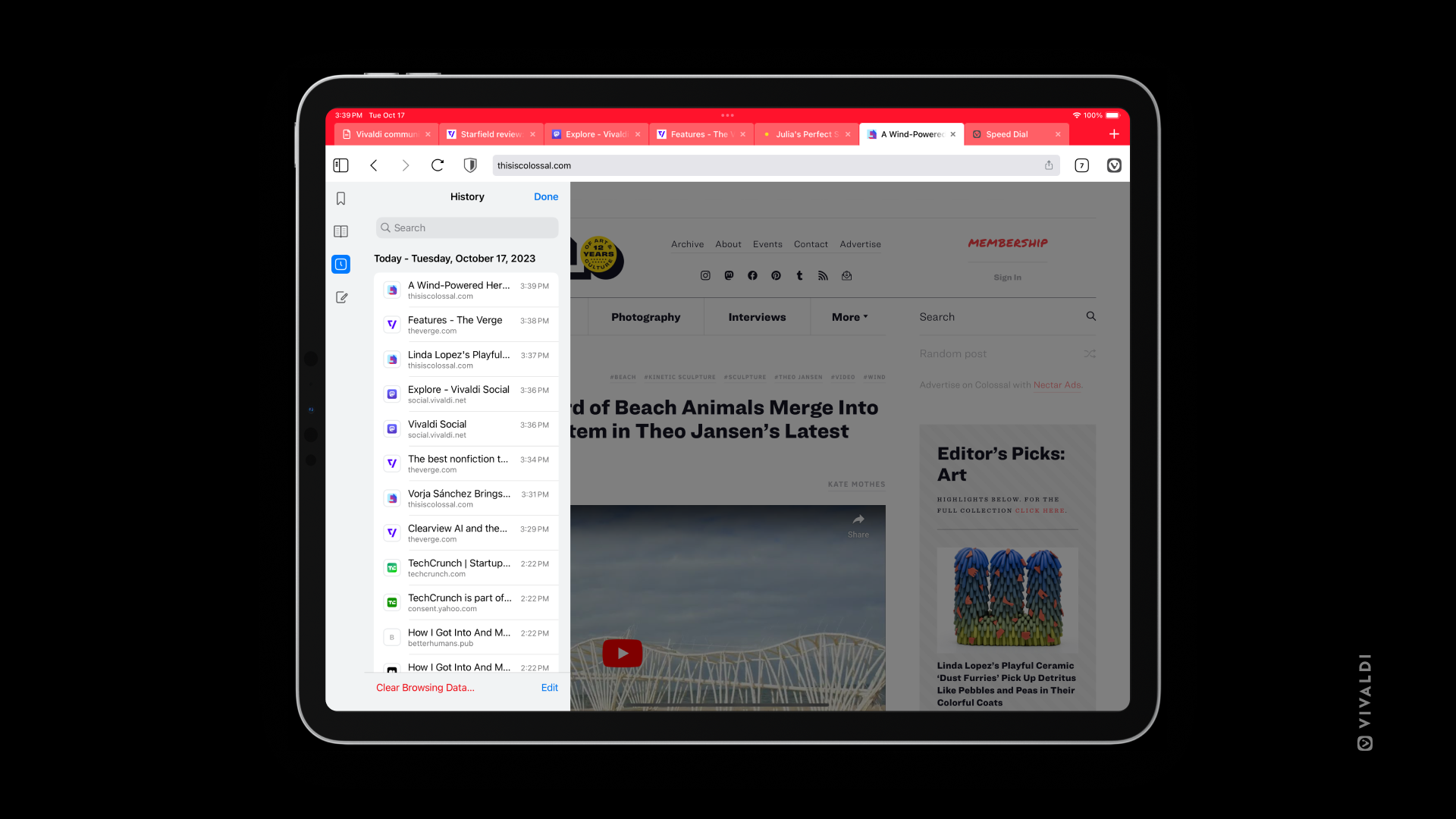 Vivaldi On Ios Now With Improved Features With Pinning Tabs Search Shortcuts And More