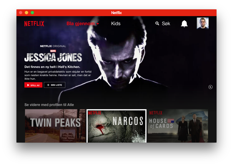 Netflix in Chromeless UI