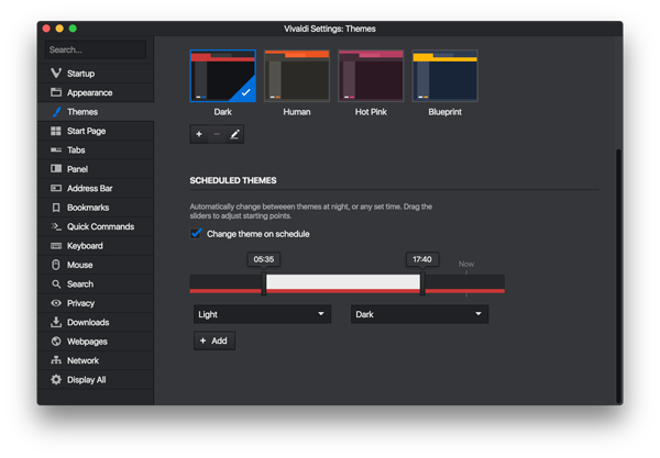 Reduce eye strain with theme-scheduling