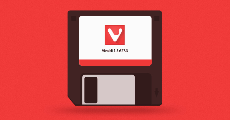 Vivaldi Browser floppy disk