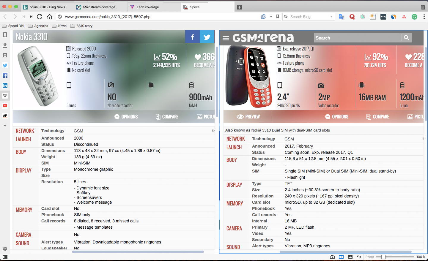 Use Vivaldi to create split screen views while researching articles