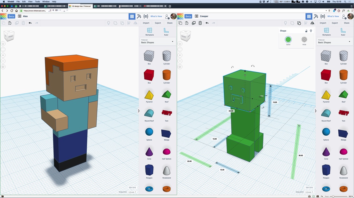 Teaching kids 3D modeling is a great idea | Vivaldi Browser