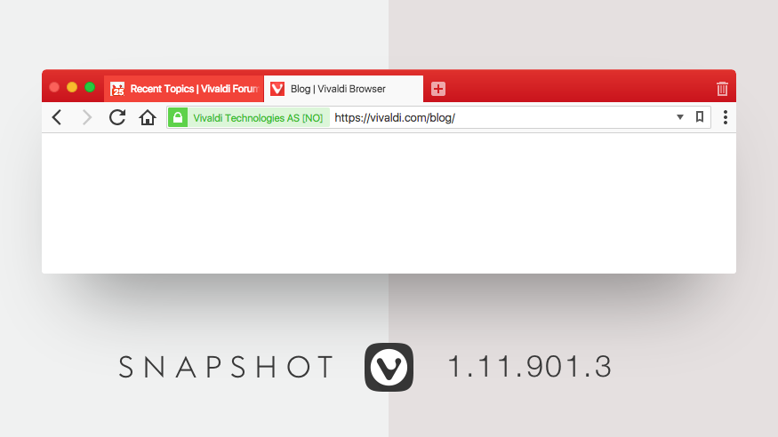 Vivaldi Browser Snapshot 1.11.901.3