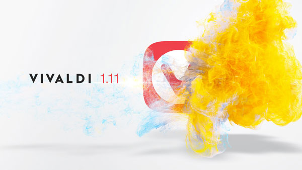 Vivaldi browser 1.11 with a new icon