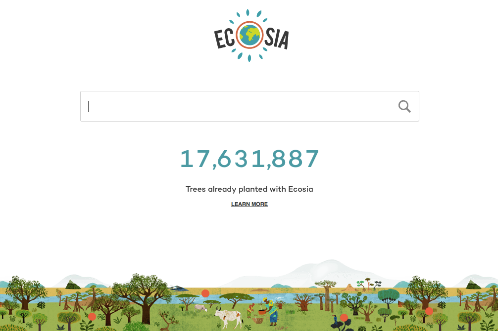 ecosia search engine option in safari