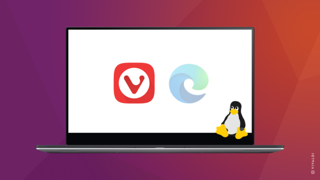 Edge and Vivaldi icons for Edge browser Linux review by Vivaldi.