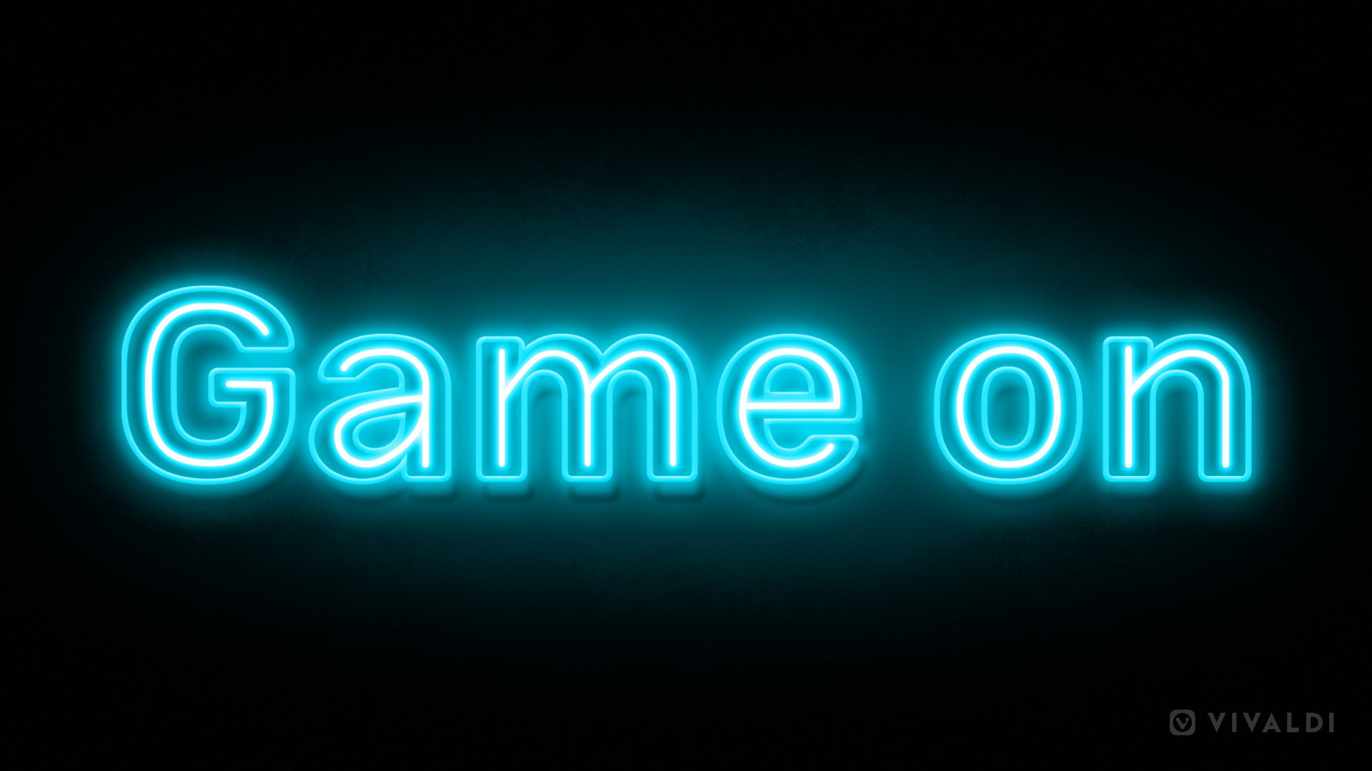 Game on neon sign