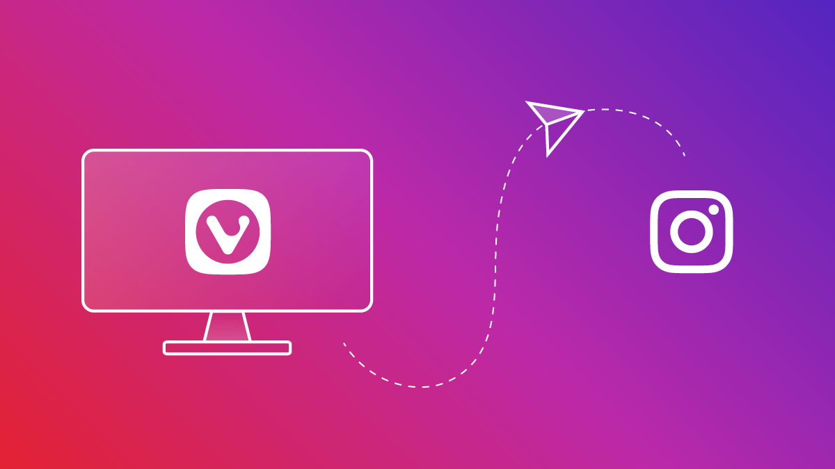 How to send direct messages on Instagram with Vivaldi browser