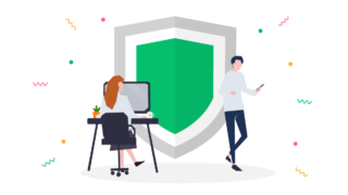 People in front of ad blocker shield of Vivaldi browser