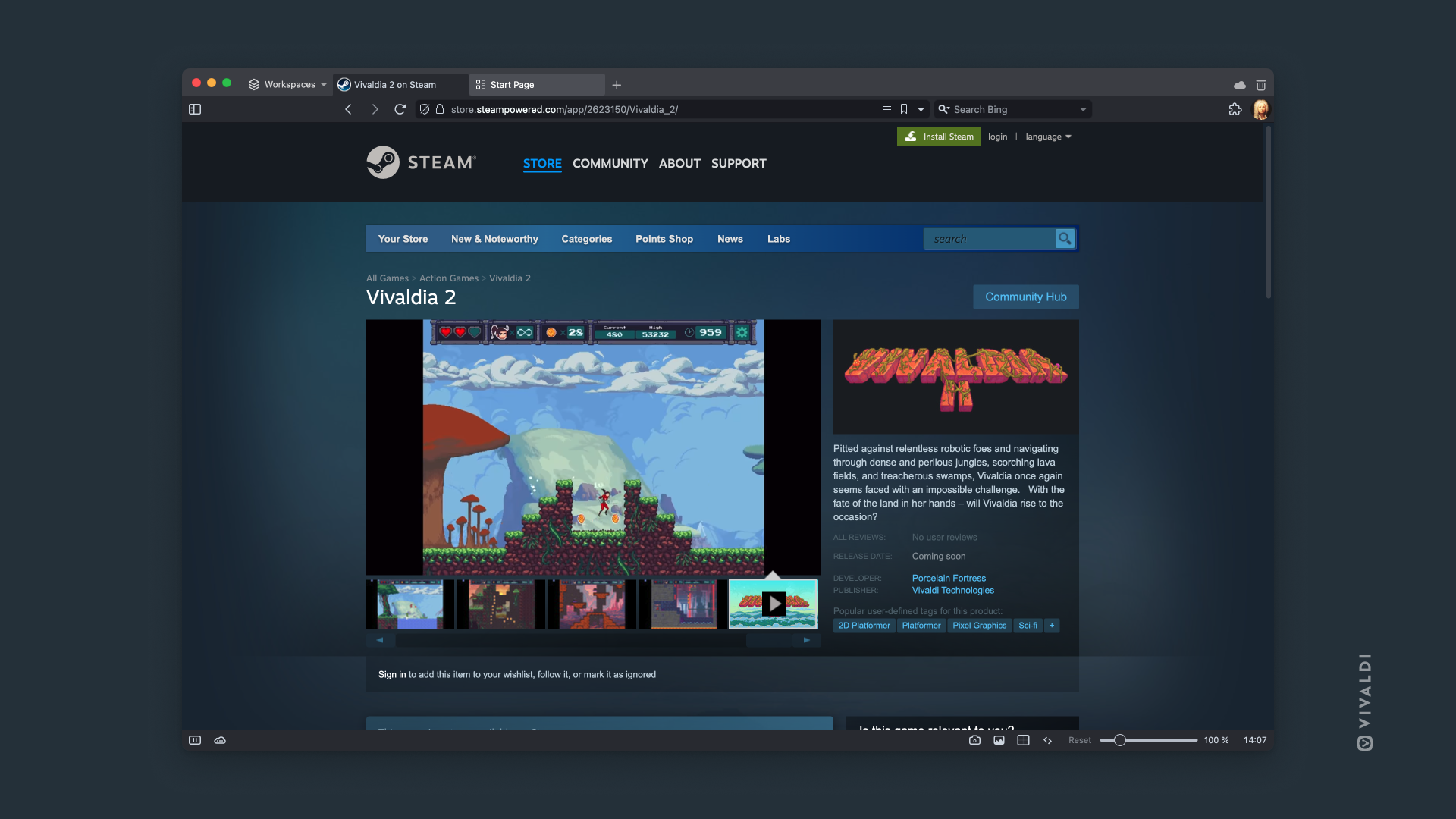 Play Vivaldia on Vivaldi Browser and Steam: A Battle for Humanity