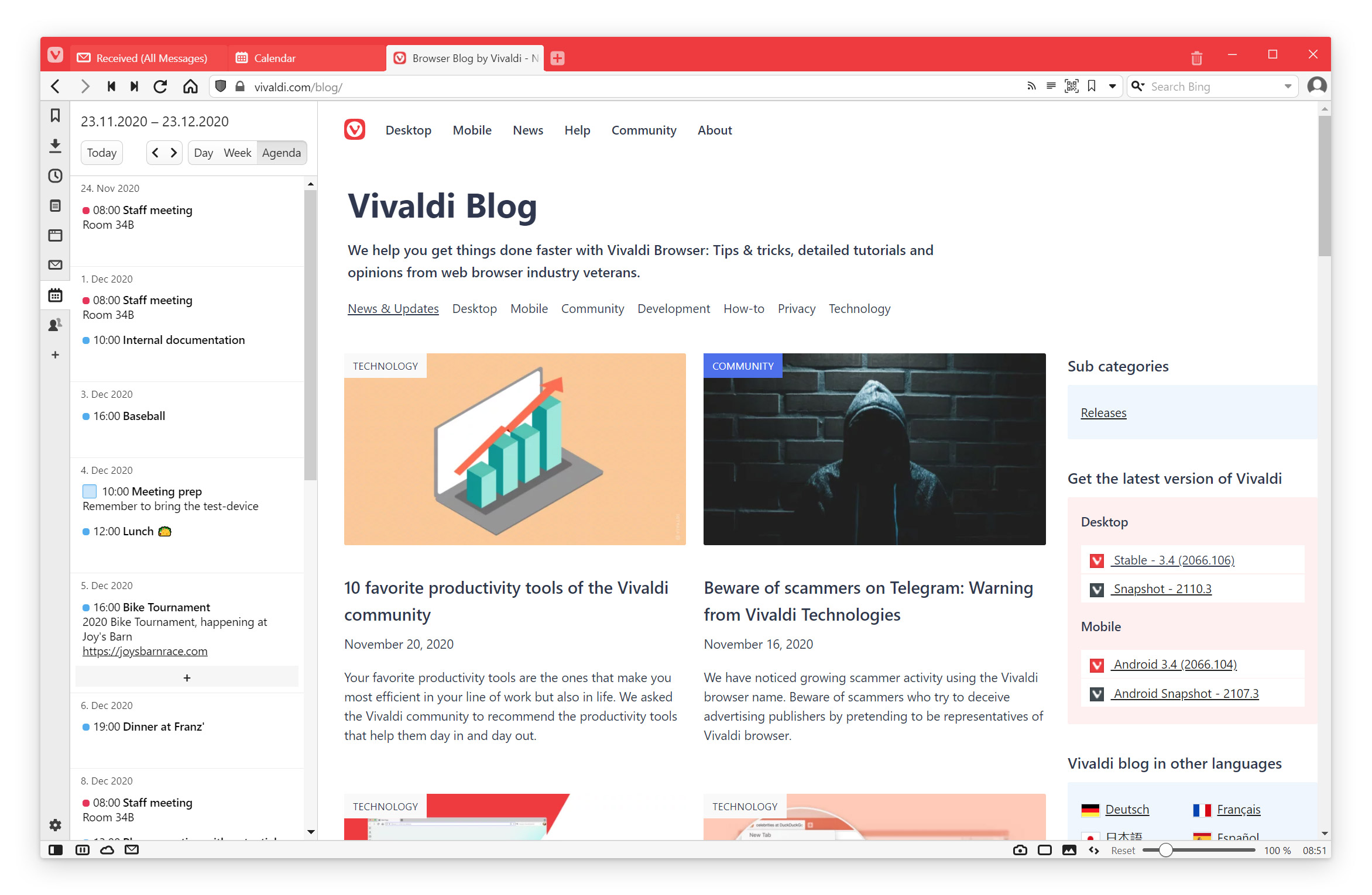 vivaldi mail