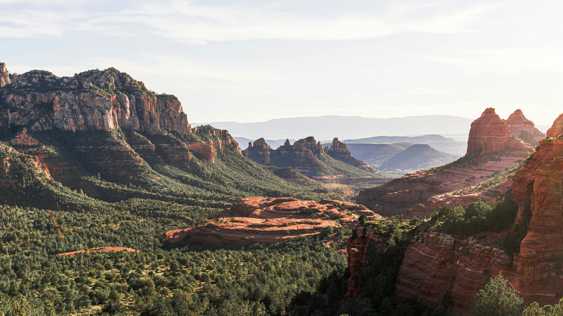 A view of Sedona, Arizona from Schnebly Hill Road.