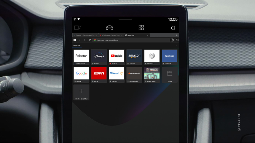 Vivaldi para Android Automotive llegará a tu coche más cercano