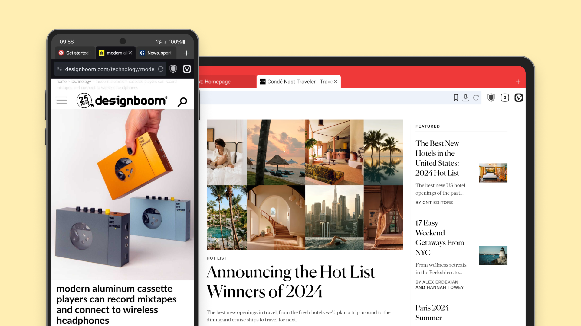 Vivaldi browser on Android