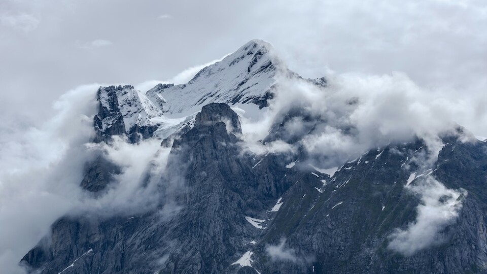 snow covered moountains