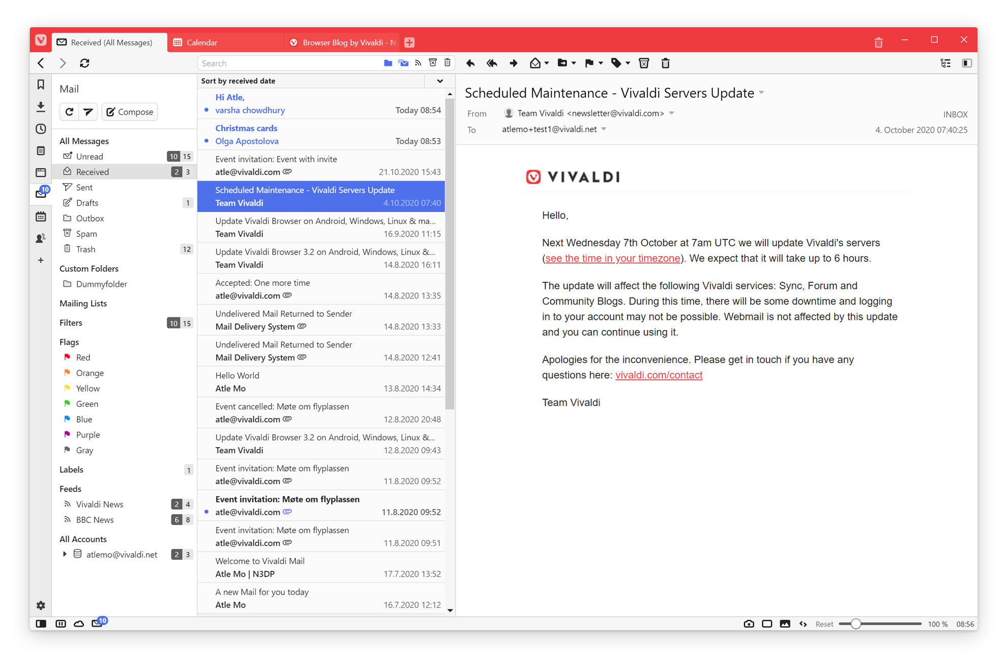 thexyz mail client setup