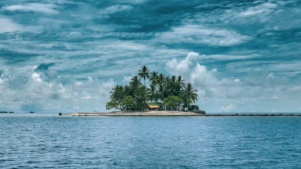 A tropical island