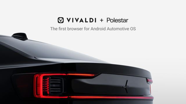 Polestar 2 and Vivaldi